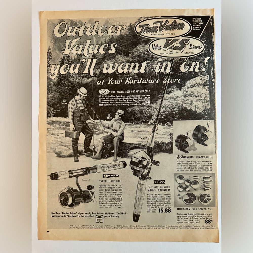 5/$20 True Value Vintage Print ad, Look Magazine Florida, April 6, 1971